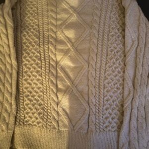 Aelfric Eden Cream Cable Knit Sweater